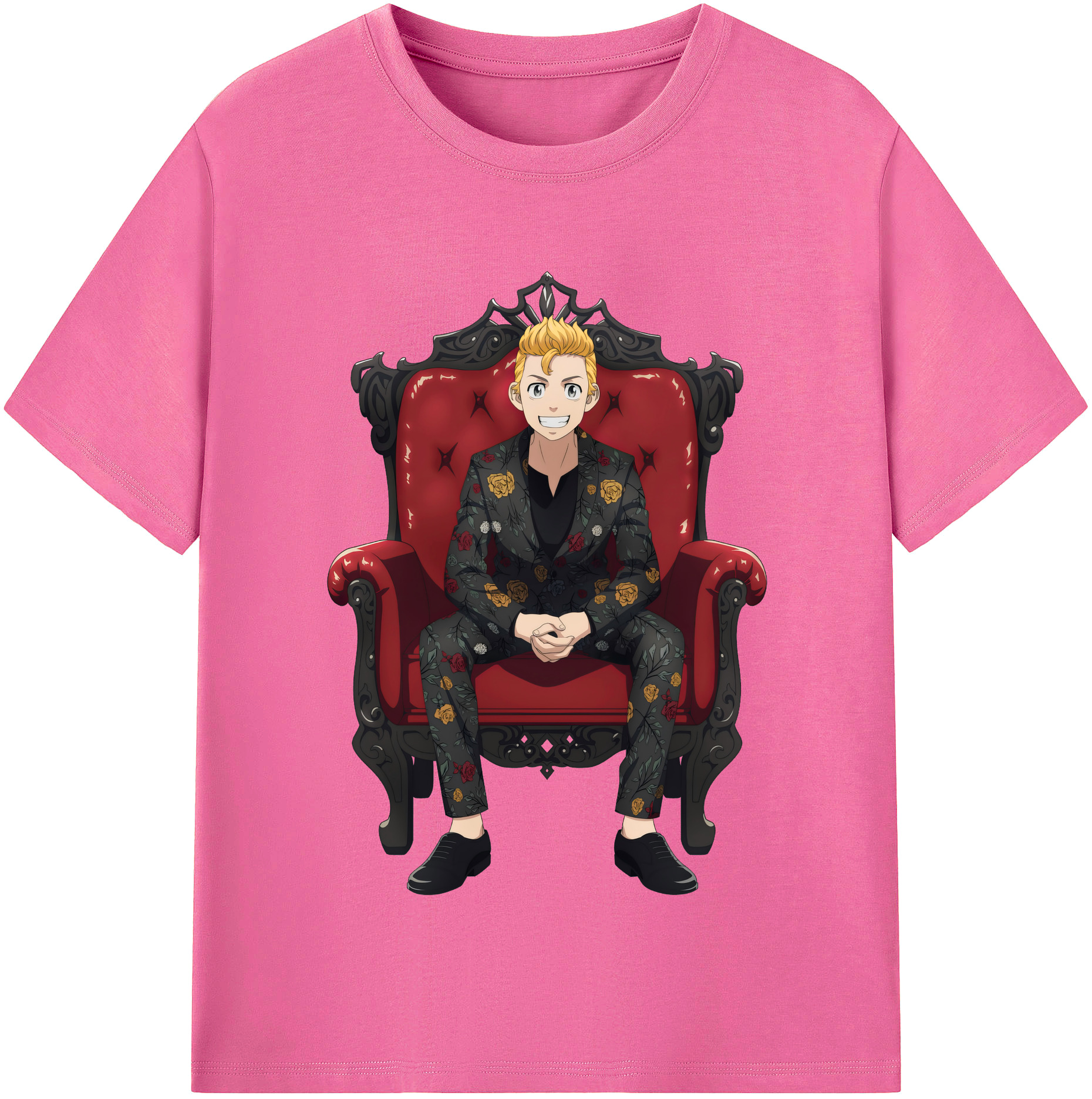 （画像用） 東京リベンジャーズ Tokyo Revengers レディースカジュアルプリントTシャツ（綿100％）
